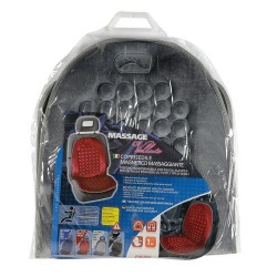 Massage Velluto schienale magnetico massaggiante in velluto grigio