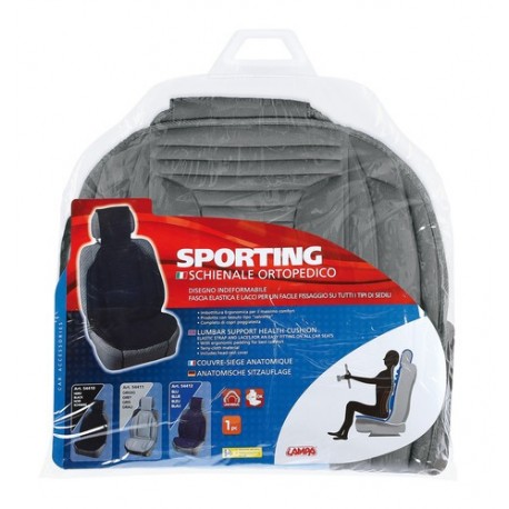 Sporting schienale ortopedico grigio