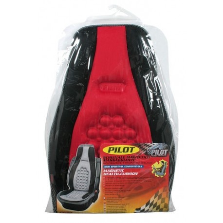 Pilot schienale magnetico massaggiante nero/rosso
