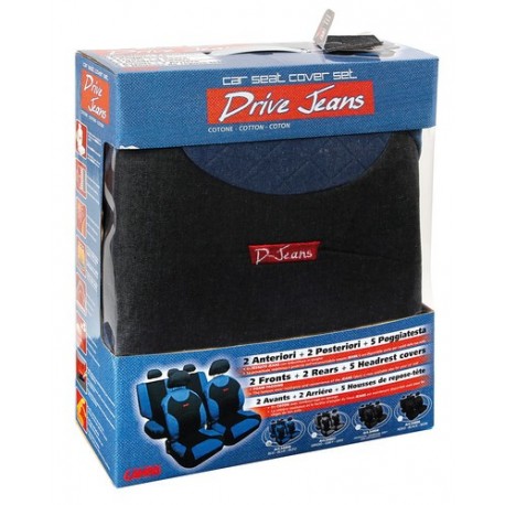 Drive Jeans set coprisedili blu