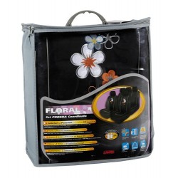 Floral set fodere coordinate nero