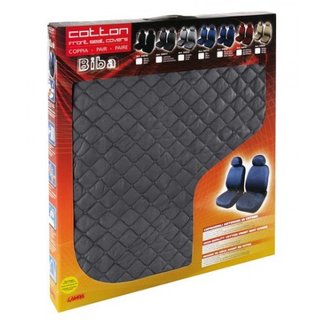 Biba coppia coprisedili anteriori in cotone universali grigio