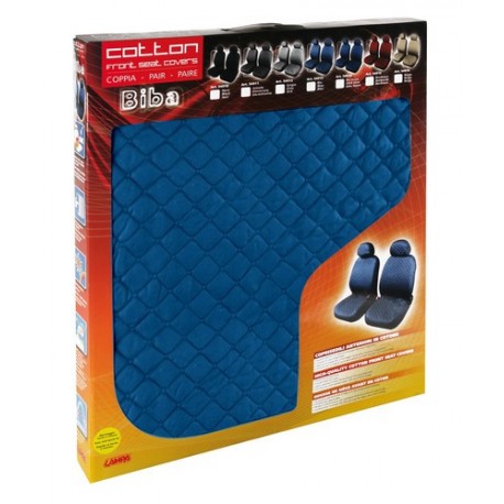 Biba coppia coprisedili anteriori in cotone universali blu