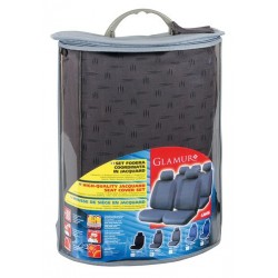 Glamur set fodere coordinate in jacquard antracite