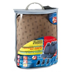 Glamur set fodere coordinate in jacquard beige