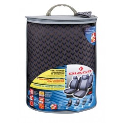 Diago set fodere coordinate in jacquard antracite