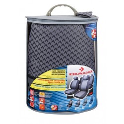 Diago set fodere coordinate in jacquard grigio