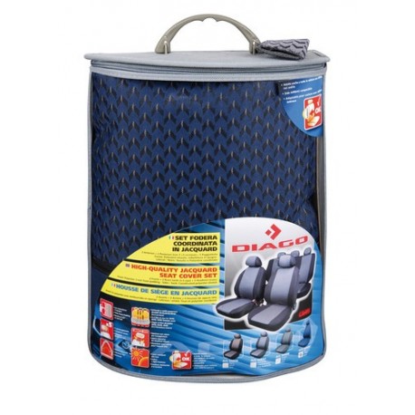 Diago set fodere coordinate in jacquard blu