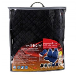 Miky coppia coprisedili anteriori in microfibra universali nero