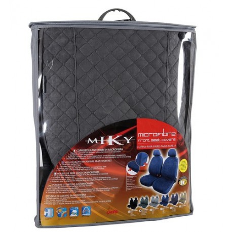 Miky coppia coprisedili anteriori in microfibra universali antracite