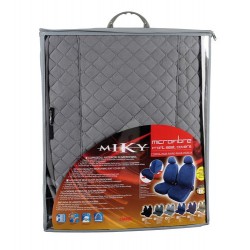 Miky coppia coprisedili anteriori in microfibra universali grigio