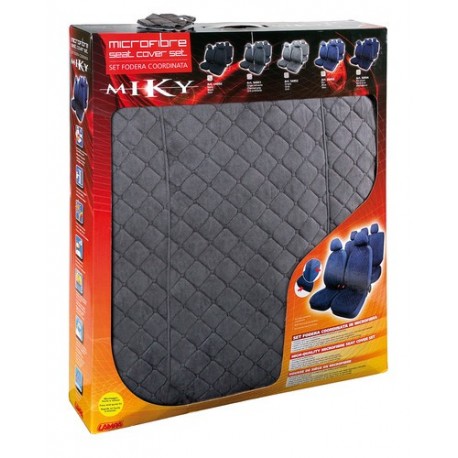 Miky set fodere coordinate in microfibra grigio