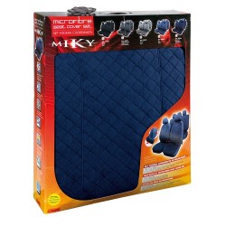 Miky set fodere coordinate in microfibra blu scuro