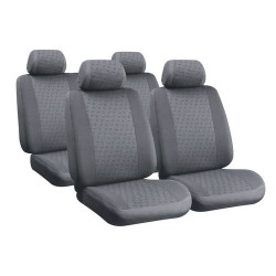 Glamur Basic Fit set fodere coordinate in jacquard grigio