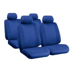 Glamur Basic Fit set fodere coordinate in jacquard blu