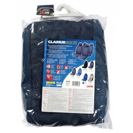 Glamur Basic Fit set fodere coordinate in jacquard Avio