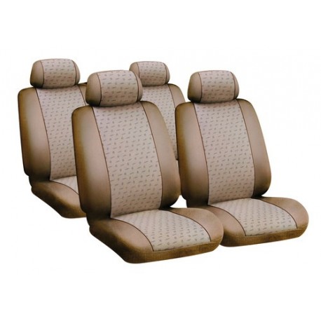 Glamur Basic Fit set fodere coordinate in jacquard beige