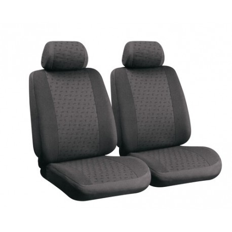 Glamur coppia coprisedili anteriori in jacquard universali antracite