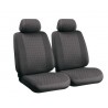 Glamur coppia coprisedili anteriori in jacquard universali antracite