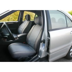 Glamur coppia coprisedili anteriori in jacquard universali grigio