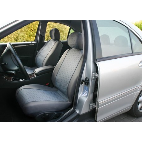 Glamur coppia coprisedili anteriori in jacquard universali grigio
