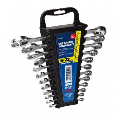 Set 12 chiavi combinate DIN 3113A