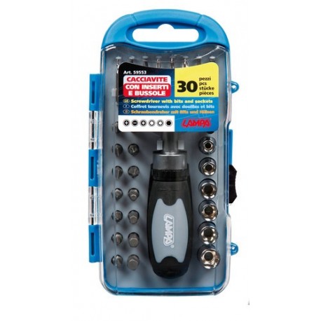 Set cacciavite con inserti e bussole 30 pezzi