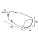 TS 10 Terminale di scarico in acciaio inox lucidato diametro 45-55 mm
