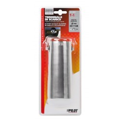 T 1 Terminale di scarico in acciaio inox lucidato diametro 35-48 mm