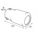TS 63 Terminale di scarico in acciaio inox lucidato diametro 48-61 mm
