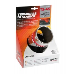 TS 45 Terminale di scarico con regolazione dell'angolo di curvatura 90 gradi