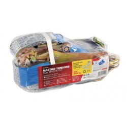 Nastro tensore con cricchetto Gancio singolo 9 m max 5.000 Kg