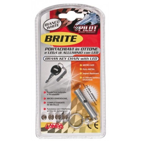 Brite micro portachiave a led bianco