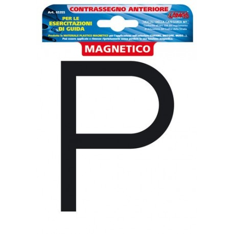 Contrassegno per esercitazioni guida magnetico Anteriore