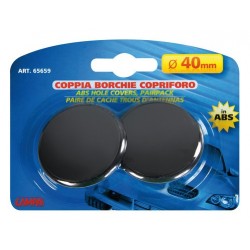 Coppia borchie copriforo in ABS diametro 40 mm