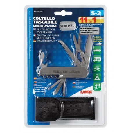 11 in 1 coltello tascabile survival multifunzione