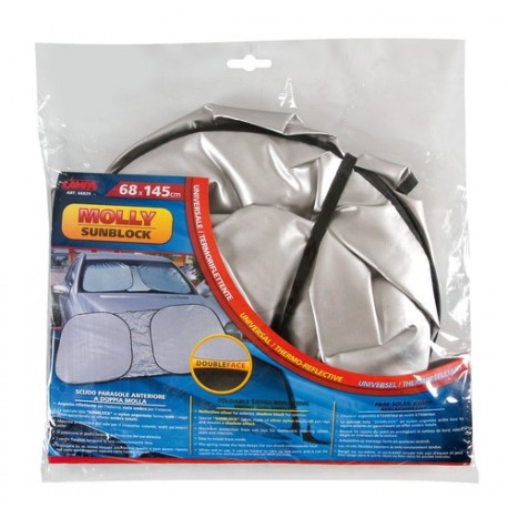 Molly Sunblock scudo parasole anteriore a doppia molla 68x145 cm