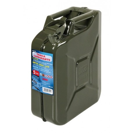 Tanica carburante tipo militare in metallo 5 L