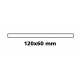 Specchietto retrovisore piano 120x60 mm