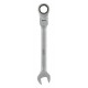 Chiave combinata con cricchetto snodato 17 mm