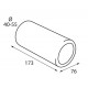 TS 19 S Terminale di scarico in acciaio inox lucidato diametro 40-55 mm