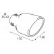 TS 39 Terminale di scarico in acciaio inox lucidato diametro 35-42 mm