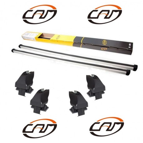 Cam Totus Kit completo attacchi con barre portatutto alluminio 40024 + 2855