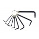 Set 8 pezzi chiavi esagonali tipo torx