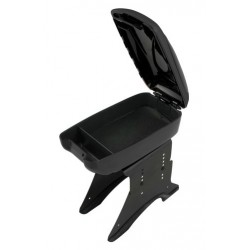 Bracciolo portaoggetti L nero con 2 portalattine