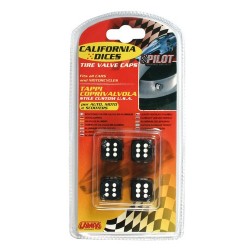 California Dices nero Kit 4 Tappi coprivalvola