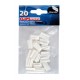 Set 20 clips centrali bianco