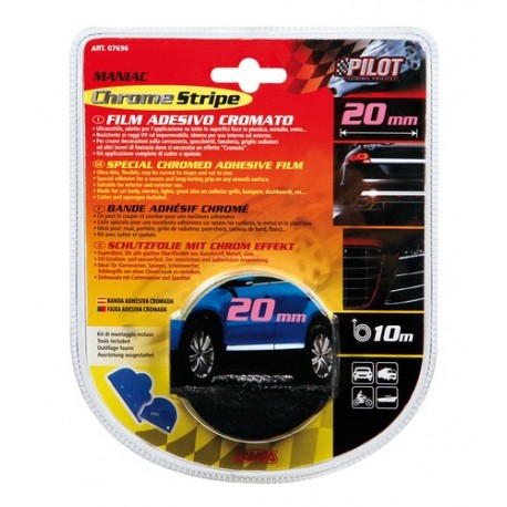 Film adesivo cromato 10 m 20 mm