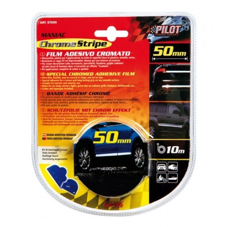 Film adesivo cromato 10 m 50 mm