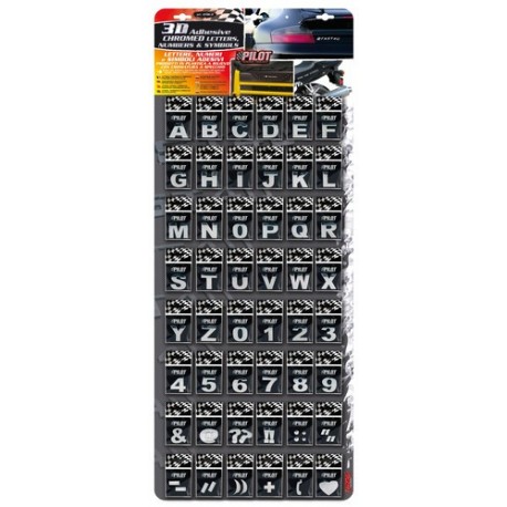 3D Letters Espositore da 480 pezzi Type 3